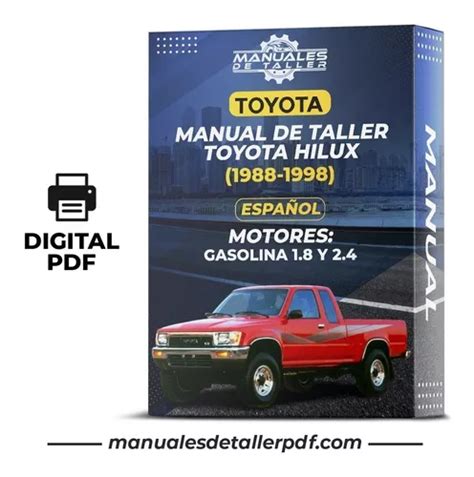 Manual De Taller Toyota Hilux 1988 1998 Español En Venta En Por Sólo