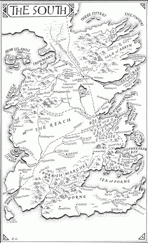 Maps Of Westeros And The Lands Of The Summer Sea Printable Map Of