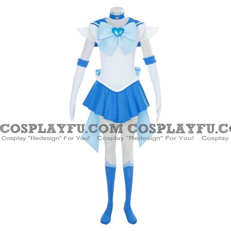 12 Sets Of Sailor Mercury Cosplay Costume Wig Props And Accessories