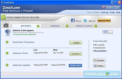 Zonealarm is an internet security software company that provides consumer antivirus and firewall products. Download ZoneAlarm Free Antivirus + Firewall for Windows ...