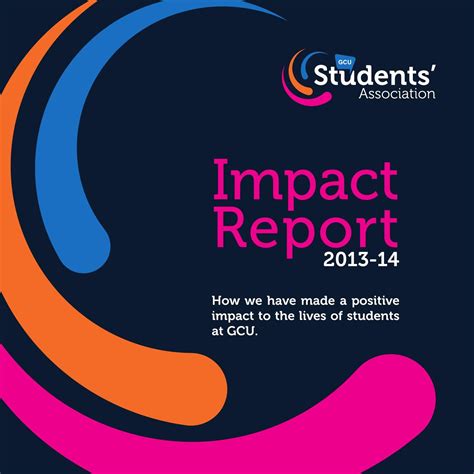 Gcu Students Association Impact Report 2013 14 By Gcu Students