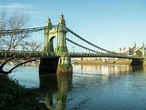 Hammersmith Bridge London. Photograph by Richard Boot - Fine Art America