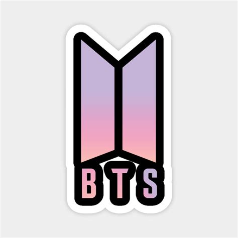 Do not repost,edit or remove logo!!! BTS logo Coloured - Min Suga - Magnet | TeePublic