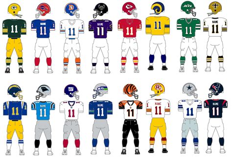 The Gridiron Uniform Database Best Nfl Uniform Tournament Week 3