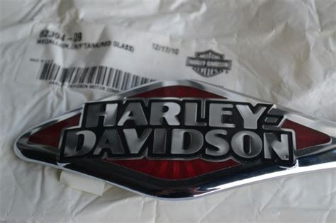 Genuine Harley Softail Fuel Gas Tank Set Emblems Badges Dull Aluminum