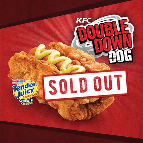 Kfc's double down, the sandwich that turned fried chicken patties into buns, has returned. KFC unleashes 'Double Down' hot dog in the Philippines ...