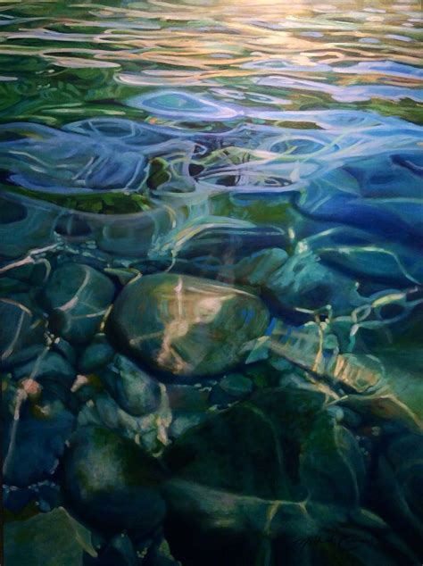 Water 36 X48 Acrylic Painting Artist Michelle Courier Water Art