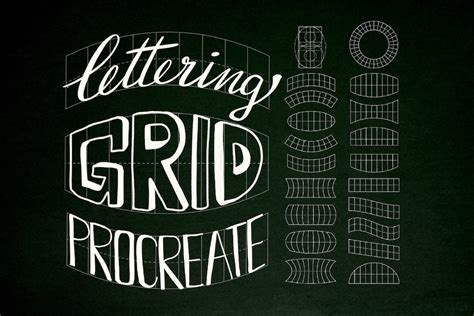 Lettering Grids For Procreate Lettering Grid Procreate Stamps Letter