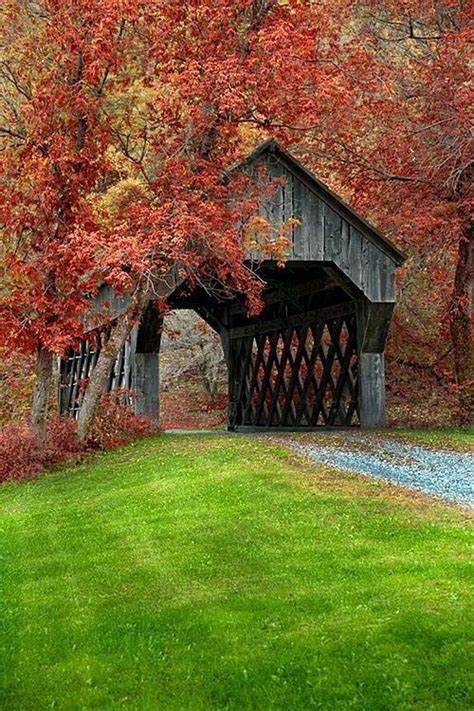 Fall Vermont Covered Bridge Fun Trips Pinterest