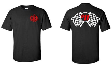 Monogram Racing Shirt Race Car Shirt By Vinyldezignz On Etsy Racing
