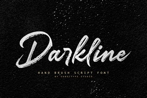 Darkline Brush Script Font 311703 Script Font Bundles