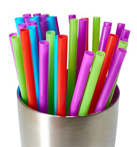 Drinking Straws 500 Count Bpa Free Multi Colored Disposable Plastic