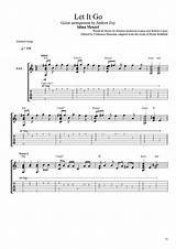 Let It Go Guitar Tab Images