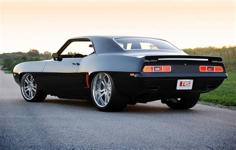 Wallpaper Road The Sky Black Tuning Coupe Chevrolet 1969 Camaro