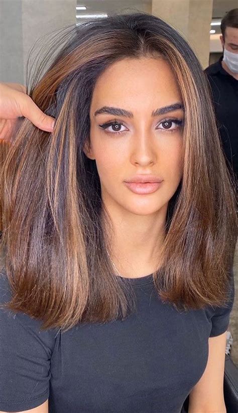 55 Spring Hair Color Ideas And Styles For 2021 Natural Hair With Coffee Highlights Spring