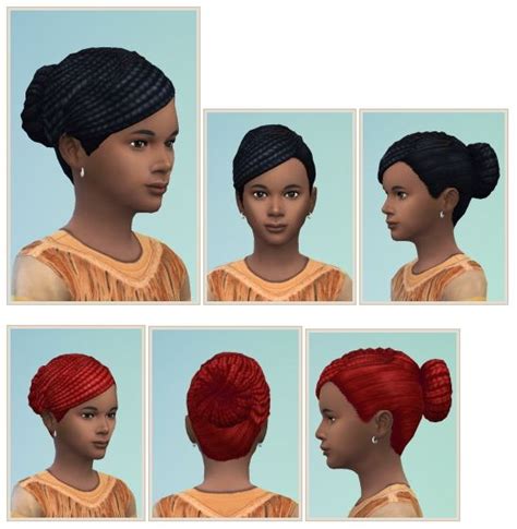 Braidbun Hair At Birksches Sims Blog Via Sims 4 Updates Afrocentric