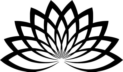 SVG > lotus floral flower - Free SVG Image & Icon. | SVG Silh