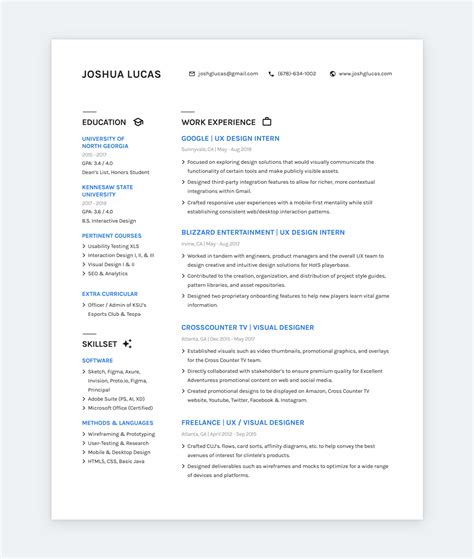 17 Brilliant Product Designer Resume Examples And A Guide For Yours