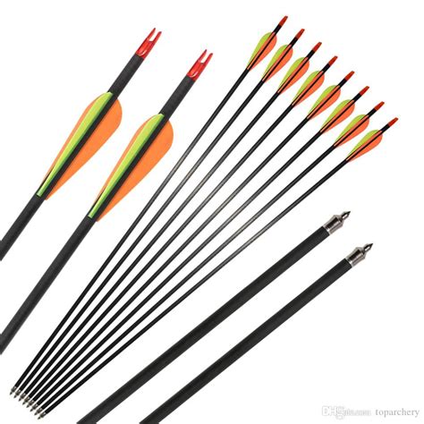 2019 Archery 31 Carbon Fiber Shaft Arrows Spine 400 For Compound
