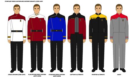 Starfleet Uniforms 2385 2409 Part 2 By Darthravager86 On Deviantart