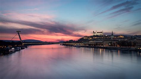 Bratislava Old Bridge Old Town Cityscape Slovakia Slovak Republic