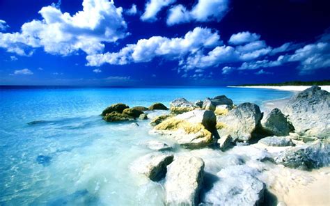 Hintergrundbilder Strand Natur Felsen Wolken 1920x1200 Pokefan22