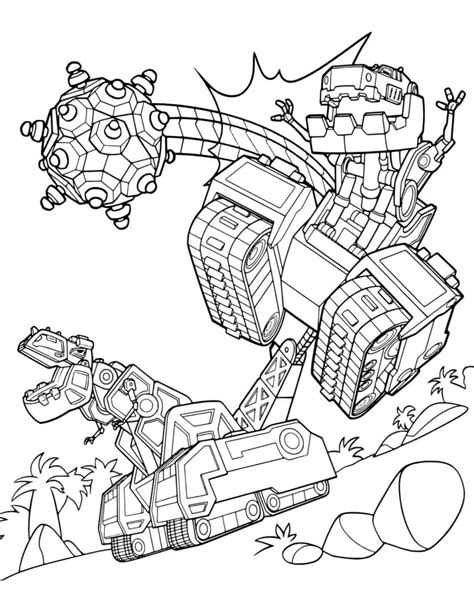 Rescue bots arent ready for prime time, but they can get a head start on heroism. Dinotrux Coloring Pages . Print for kids | WONDER DAY