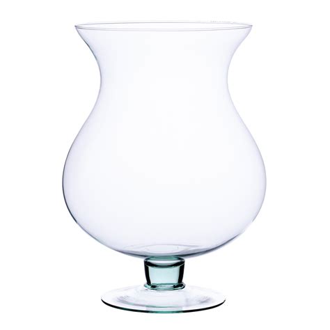 Stemmed Glass Vase W 184 H32cm D24cm Vases Stemmed Vases
