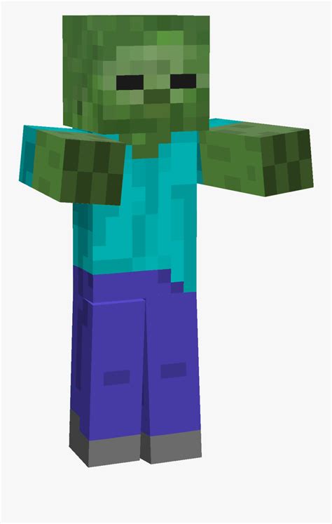 Minecraft Zombie Free Transparent Clipart Clipartkey