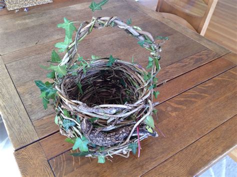 Hand Made Vine Basket From My Back Yard Something To Do Crafty