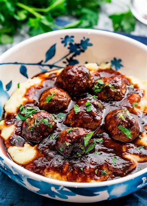 Goodbye dry old turkey meatloaf. These Stout Meatballs with BBQ Sauce are EVERYTHING! The ...