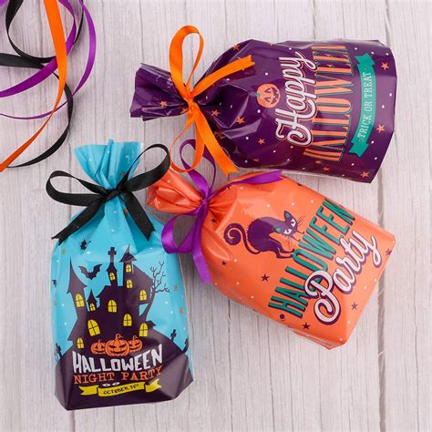 Konsait 150pcs Halloween Candy Bags Party Bags Kids Trick Or Treat Bags