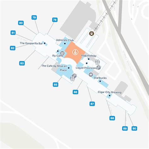 Tampa Airport Map Guide To Tpas Terminals