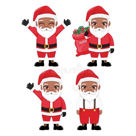 Santa Claus Vector Isolated On White Background Stock Illustration