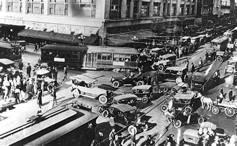 Corner Seventh And Broadway Downtown Los Angeles Circa 1920