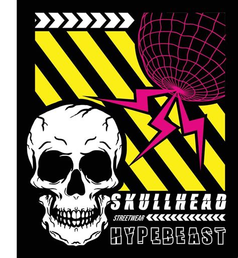 Skull Head Vector Hypebeast Illustration 21713688 Vector Art At Vecteezy