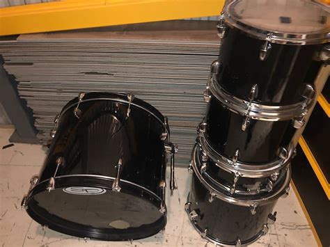 Sound Percussion Labs 5 Piece Drum Set 2008 Black Ibarra Reverb