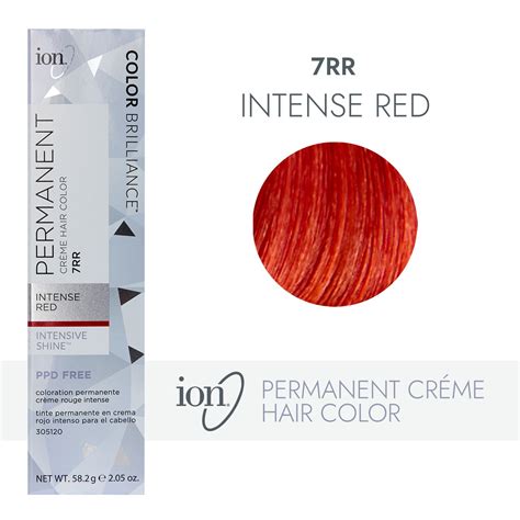 Ion 7rr Intense Red Permanent Creme Hair Color By Color Brilliance
