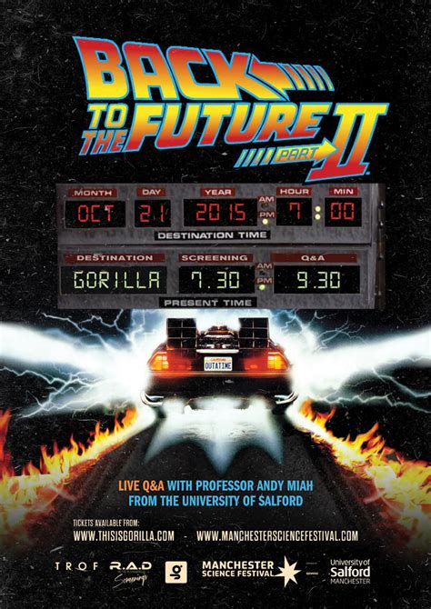 Back to the future vintage classic large movie poster art print a0 a1 a2 a3 a4. R.A.D: BACK TO THE FUTURE II (PAST EVENT)
