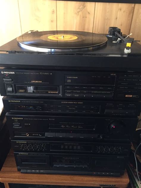Pioneer Home Stereo System Cd Player Turntable Record Player For Sale