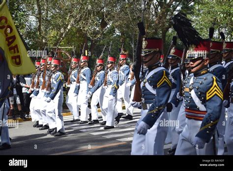 Cadets Of The Philippine Military Academy Pma Performing Marching