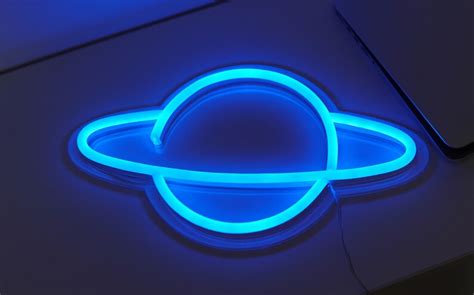 Planet Led Neon Sign Etsy