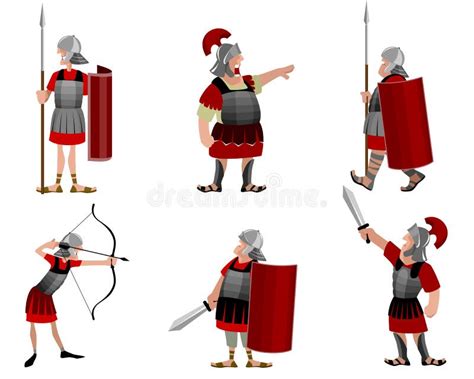 romersk soldat sex vektor illustrationer illustration av skissa 142426546