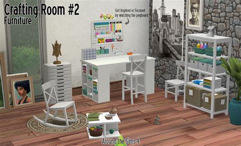 Around The Sims 4 Custom Content Download Crafting Room Furniture