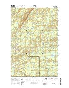 Keweenaw Peninsula Topo Map In Houghton County Michigan