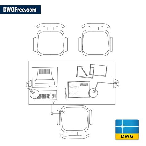 Office furniture cad blocks free. Office furniture 2D DWG - Download Autocad Blocks Model.
