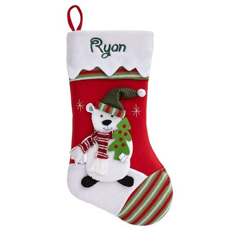 Winter Wonderland™ Personalized Stocking Polar Bear Personalized