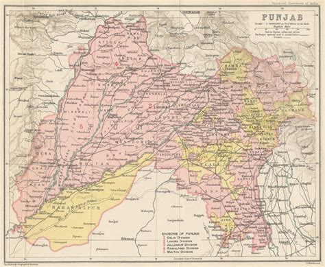 Spherical Musings Pre Partition Map Of Punjab