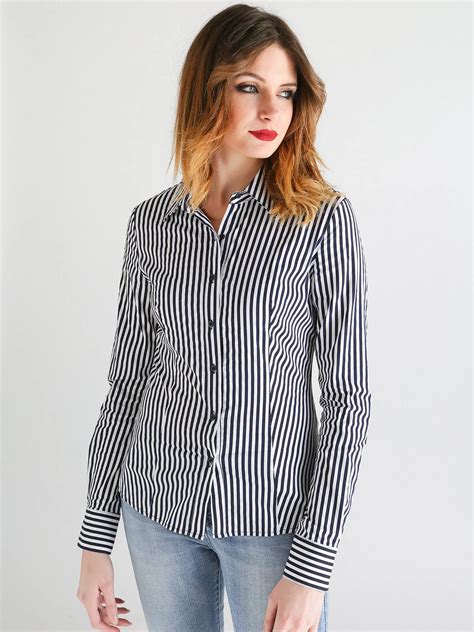 Vertical Striped Shirt In Blouses And Shirts From Women S Clothing On Alibaba Group