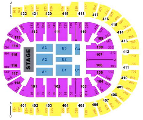 O2 Arena London Seating Plan Detailed Seat Numbers